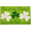 imageDII IndoorOutdoor Natural Coir Fiber SpringSummer Doormat 17x29 Lucky DayTop of the Mornin to Yah