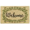 imageDII Natural Coir Doormat Outdoor Welcome Mat 17x29 Cabana StripesGreenery