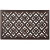 imageDII Rubber Doormats Collection All Weather 18x30 Welcome Half MoonBrown Diamond Lattice