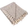 imageDII Rustic Farmhouse Throw Blanket with Decorative Tassels Use for Chair Couch Bed Picnic Camping Beach ampamp Just Staying Cozy at Home 50 x 60 Variegated BrownBrown