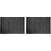 imageDII Variegated Recycled Yarn Modern Edge Stripe 2x3 StoneGrey