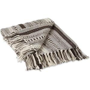 imageDII Braided Striped Decorative Throw Blanket 50x60 ArtichokeDark Brown