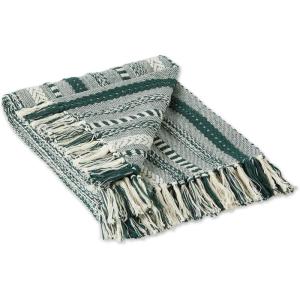 imageDII Braided Striped Decorative Throw Blanket 50x60 ArtichokeDark Green