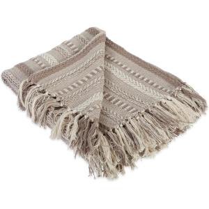 imageDII Braided Striped Decorative Throw Blanket 50x60 ArtichokeStone