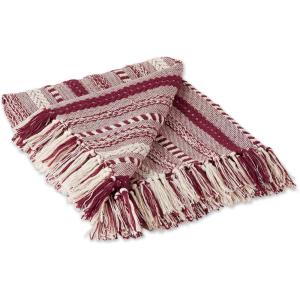 imageDII Braided Striped Decorative Throw Blanket 50x60 ArtichokeWine