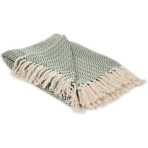 imageDII Chevron Throw Collection Handloomed Cotton 50x60 EggplantHunter Green