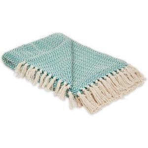 imageDII Chevron Throw Collection Handloomed Cotton 50x60 EggplantTeal