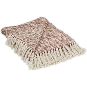 imageDII Diamond Throw Collection Cotton Woven 50x60 ArtichokeCinnamon