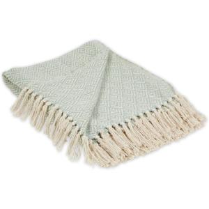 imageDII Diamond Throw Collection Cotton Woven 50x60 ArtichokeJadeite