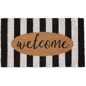 imageDII Natural Coir Doormat Outdoor Welcome Mat 17x29 Cabana StripesCabana Stripes