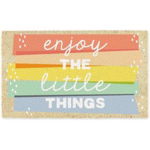 imageDII Natural Coir Doormat Outdoor Welcome Mat 17x29 Cabana StripesEnjoy the Little Things