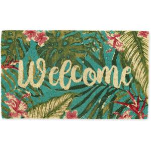 imageDII Natural Coir Doormat Outdoor Welcome Mat 17x29 Cabana StripesTropical