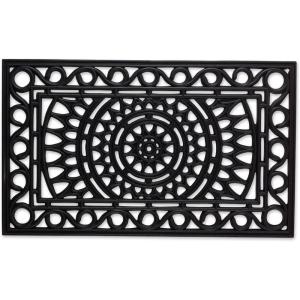 imageDII Rubber Doormats Collection All Weather 18x30 Welcome Half MoonSun Scroll