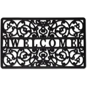 imageDII Rubber Doormats Collection All Weather 18x30 Welcome Half MoonWelcome Scroll