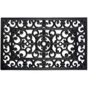 imageDII Rubber Doormats Collection All Weather 18x30 Welcome Half MoonWrought Iron