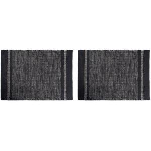 imageDII Variegated Recycled Yarn Modern Edge Stripe 2x3 StoneGrey
