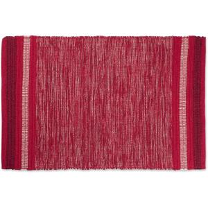 imageDII Variegated Recycled Yarn Modern Edge Stripe 2x3 StoneRed