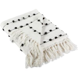 imageDII Woven Loop Throw Collection 50x60 GrayOffwhite