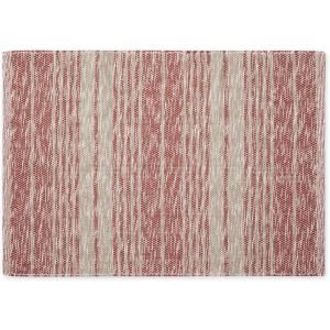 imageDII Woven Rag Rug Collection Recycled Yarn Variegated Rustic Stripe 2x3 GrayCinnamon