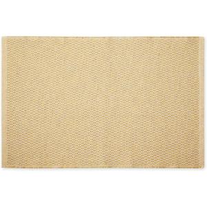 imageDII Woven Recycled Yarn Rag Rug Collection Miniature Diamonds 2x3 StoneHoney Gold