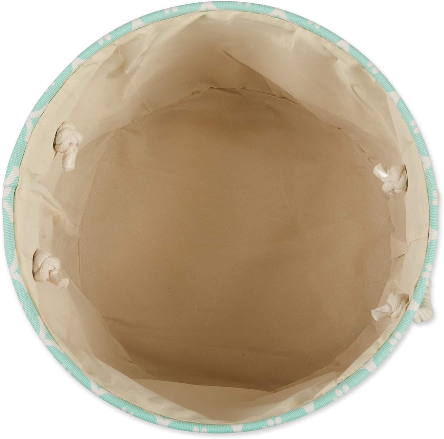 imageBone Dry Pet Storage Collection Lattice Paw Print Small Round WhiteAquaAqua