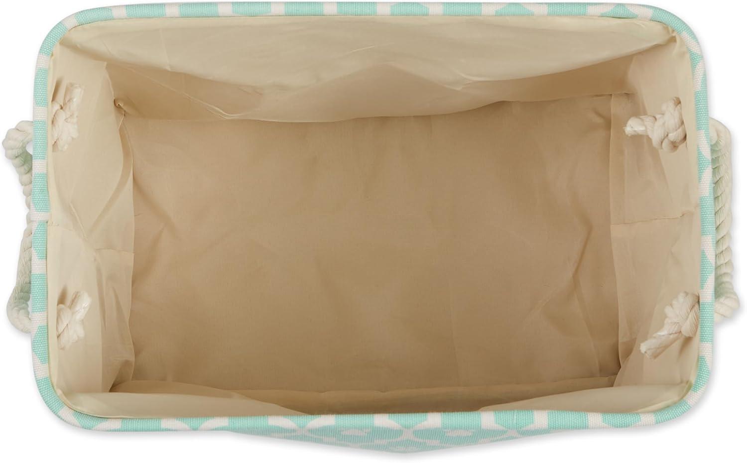 imageBone Dry Pet Storage Collection Lattice Paw Print Small Round WhiteAquaAqua