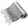 image100 Cotton Soft ampamp Absorbent Decorative Turkish Fouta Towel with Twisted Fringe for Home Beach Pool or Dcor Use As Blanket or Throw  Coral StripeBlack