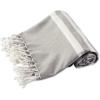 image100 Cotton Soft ampamp Absorbent Decorative Turkish Fouta Towel with Twisted Fringe for Home Beach Pool or Dcor Use As Blanket or Throw  Coral StripeGray