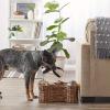 imageBone Dry Pet Storage Collection Bone Shape Hyacinth Toy Basket Natural MediumDark Brown