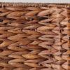 imageBone Dry Pet Storage Collection Bone Shape Hyacinth Toy Basket Natural MediumDark Brown