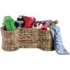 imageBone Dry Pet Storage Collection Bone Shape Hyacinth Toy Basket Natural MediumNatural