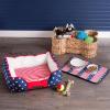 imageBone Dry Pet Storage Collection Bone Shape Hyacinth Toy Basket Natural MediumNatural
