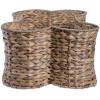 imageBone Dry Pet Storage Collection Bone Shape Hyacinth Toy Basket Natural MediumNatural