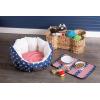 imageBone Dry Pet Storage Collection Bone Shape Hyacinth Toy Basket Natural MediumNatural