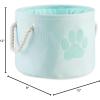 imageBone Dry Pet Storage Collection Collapsible Bin Medium Round OffWhiteAqua