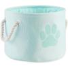 imageBone Dry Pet Storage Collection Collapsible Bin Medium Round OffWhiteAqua