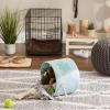 imageBone Dry Pet Storage Collection Collapsible Bin Medium Round OffWhiteAqua