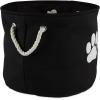 imageBone Dry Pet Storage Collection Collapsible Bin Medium Round OffWhiteBlack