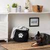 imageBone Dry Pet Storage Collection Collapsible Bin Medium Round OffWhiteBlack
