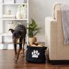 imageBone Dry Pet Storage Collection Collapsible Bin Medium Round OffWhiteBlack