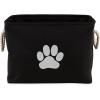 imageBone Dry Pet Storage Collection Collapsible Bin Medium Round OffWhiteBlack