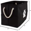 imageBone Dry Pet Storage Collection Collapsible Bin Medium Round OffWhiteBlack