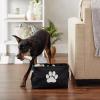 imageBone Dry Pet Storage Collection Collapsible Bin Medium Round OffWhiteBlack