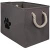 imageBone Dry Pet Storage Collection Collapsible Bin Medium Round OffWhiteGray