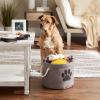 imageBone Dry Pet Storage Collection Collapsible Bin Medium Round OffWhiteGray