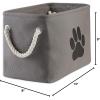 imageBone Dry Pet Storage Collection Collapsible Bin Medium Round OffWhiteGray
