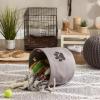 imageBone Dry Pet Storage Collection Collapsible Bin Medium Round OffWhiteGray