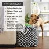 imageBone Dry Pet Storage Collection Collapsible Bin Medium Round OffWhiteGray