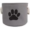 imageBone Dry Pet Storage Collection Collapsible Bin Medium Round OffWhiteGray