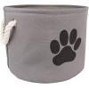 imageBone Dry Pet Storage Collection Collapsible Bin Medium Round OffWhiteGray